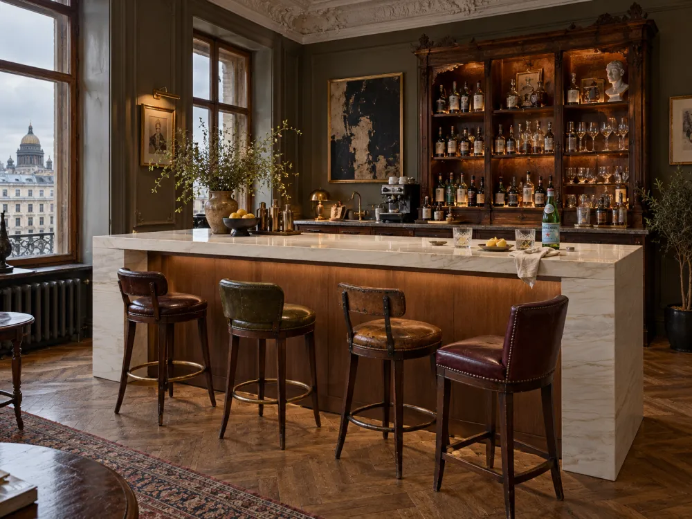 Барная стойка из кварцита Soho