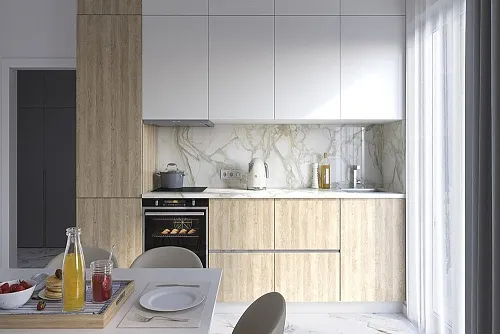 Кухонная столешница из мрамора Сalacatta Oro