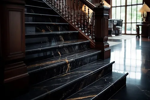 Лестница из мрамора Black and Gold