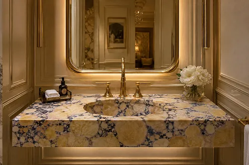 Столешница из мрамора GIALLO SIENA BROCCATO