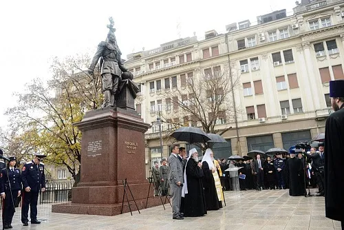 Постамент для памятника Николаю II, г. Белград