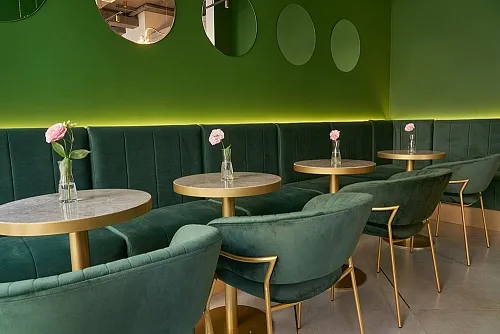 Дизайнерские столики из мрамора Arena Aquamarine