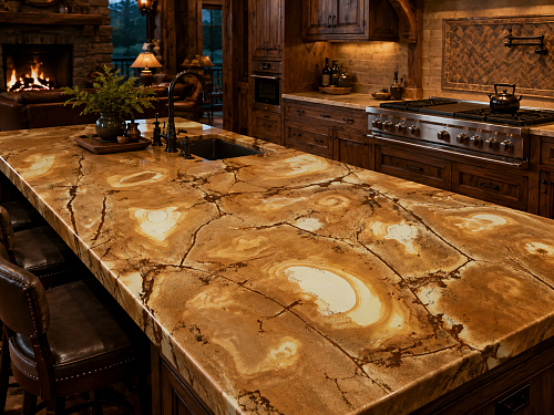 Столешница из кварцита Stone Wood
