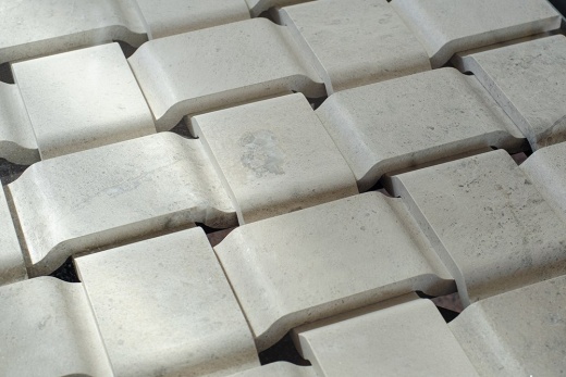 Журнальный стол "Плетенка" из доломита