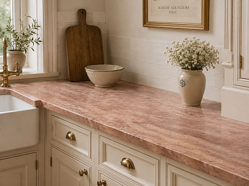 Столешница из травертина Travertine Rosa
