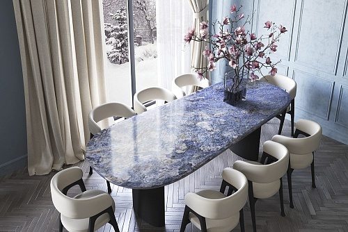 Столешница из кварцита New Luise Blue